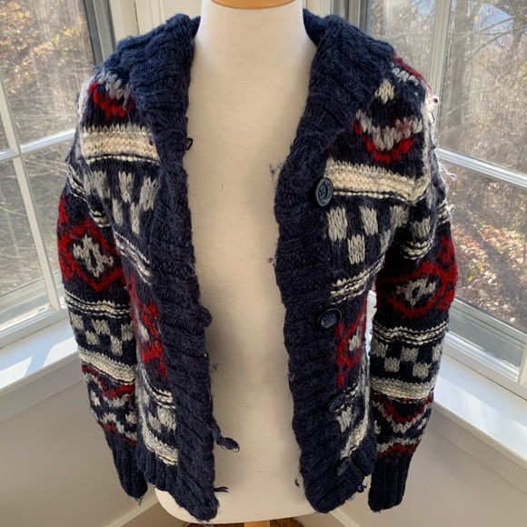 Kenji Sweaters - KENJI cozy distressed thick hoody cardigan